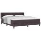 Preview: Boxspringbett Dunkelbraun 180 x 200 cm Polsterstoff