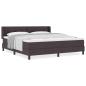 Preview: Boxspringbett Dunkelbraun 180 x 200 cm Polsterstoff