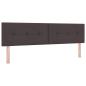 Preview: Boxspringbett Dunkelbraun 180 x 200 cm Polsterstoff