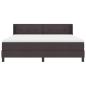 Preview: Boxspringbett Dunkelbraun 180 x 200 cm Polsterstoff