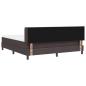 Preview: Boxspringbett Dunkelbraun 180 x 200 cm Polsterstoff
