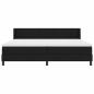 Preview: Boxspringbett Schwarz 200 x 200 cm Stoff und Schaum