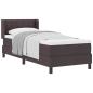 Preview: Boxspringbett Dunkelbraun 80 x 200 cm Stoff und Schaum