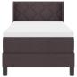 Preview: Boxspringbett Dunkelbraun 80 x 200 cm Stoff und Schaum