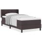 Preview: Boxspringbett Dunkelbraun 90 x 200 cm Stoff und Schaum