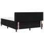 Preview: Boxspringbett mit Kopfteil Schwarz 140 x 190 cm Polsterung