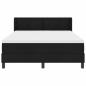 Preview: Boxspringbett Schwarz 140 x 200 cm Stoff und Schaum