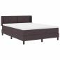 Preview: Boxspringbett Dunkelbraun 140 x 200 cm Stoff und Schaum