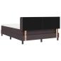 Preview: Boxspringbett Dunkelbraun 140 x 200 cm Stoff und Schaum