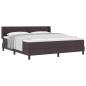 Preview: Boxspringbett Dunkelbraun 180 x 200 cm Stoff und Schaum