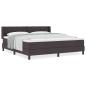 Preview: Boxspringbett Dunkelbraun 180 x 200 cm Stoff und Schaum