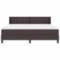 Preview: Boxspringbett Dunkelbraun 180 x 200 cm Stoff und Schaum
