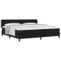 Preview: Boxspringbett Schwarz 200 x 200 cm Stoff und Schaum