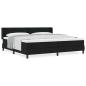 Preview: Boxspringbett Schwarz 200 x 200 cm Stoff und Schaum