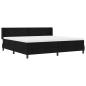 Preview: Boxspringbett Schwarz 200 x 200 cm Stoff und Schaum