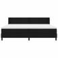 Preview: Boxspringbett Schwarz 200 x 200 cm Stoff und Schaum