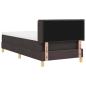 Preview: Boxspringbett mit Kopfteil Dunkelbraun 80 x 200 cm Polsterstoff