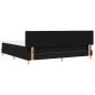 Preview: Boxspringbett Schwarz und Weiß und Schwarz 200 x 200 cm