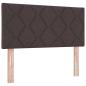 Preview: Boxspringbett Dunkelbraun und Weiß 80 x 200 cm Stoff