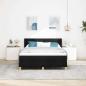 Preview: Boxspringbett mit Kopfteil Schwarz 140 x 200 cm Polsterung