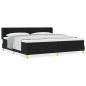 Preview: Boxspringbett mit Kopfteil Schwarz 200 x 200 cm