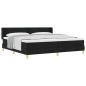 Preview: Boxspringbett Schwarz und Weiß 200 x 200 cm der Schaum