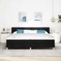 Preview: Boxspringbett Schwarz und Weiß 200 x 200 cm der Schaum