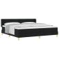 Preview: Boxspringbett Schwarz und Weiß 200 x 200 cm der Schaum