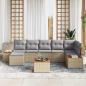 Preview: Garten-Sofa-Set 8 pcs Beige 55 x 55 x 37 cm PE Rattan
