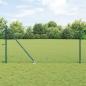 Preview: ARDEBO.de - Kettenzaun mit Pfosten Grün 1.2 x 10 m