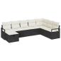 Preview: Garten-Sofa-Set 8 pcs Schwarz 287 x 177 x 69 cm Poly Rattan
