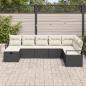 Preview: Garten-Sofa-Set 8 pcs Schwarz 287 x 177 x 69 cm Poly Rattan