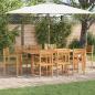 Preview: ARDEBO.de - Garten Stapelstühle 8 pcs Braun 55.5 x 55.5 x 90 cm