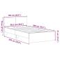 Preview: Bettgestell mit Kopfteil Altholz 100 x 200 cm Massivholz Kiefer
