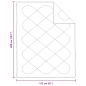 Preview: Steppbett mit Kissen 2 pcs Weiß 155 x 200 cm Mikrofaser