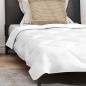 Preview: Sommer Bettdecke mit Kissen 2 pcs Weiß 140 x 200 cm Mikrofaser