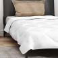 Preview: Sommer Bettdecke mit Kissen 2 pcs Weiß 155 x 200 cm Mikrofaser