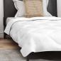 Preview: Sommer Bettdecke mit Kissen 2 pcs Weiß 155 x 200 cm Mikrofaser