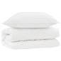 Preview: Bettdecke mit Kissen 2 pcs Weiß 155 x 200 cm Mikrofaser