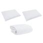 Preview: Bettdecke Sonstiges mit Kissen 3 pcs Weiß 260 x 220 cm Daunen