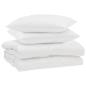 Preview: Bettdecke mit Kissen 3 pcs Weiß 240 x 200 cm Mikrofaser