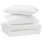 Preview: ARDEBO.de - Bettdecke mit Kissen 3 pcs Weiß 240 x 200 cm Mikrofaser