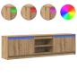 Preview: TV-Schränk Braun 182 x 34 x 50 cm Wuchsplatte und Spanplatte