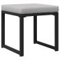 Preview: Garten-Sofa-Set 6 pcs Schwarz 61 x 72,5 x 71 cm Stahl