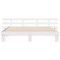 Preview: Bettgestell mit Schubladen Weiß 200 x 200 cm Holz