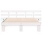 Preview: Bettgestell mit Schubladen Weiß 150 x 200 cm Holz