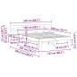Preview: Bettgestell mit Schubladen Braun 150 x 200 cm
