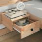 Preview: Bettgestell mit Schubladen Braun 140 x 190 cm