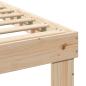 Preview: Bettgestell mit Schubladen Braun 140 x 190 cm