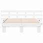 Preview: Bettgestell mit Schubladen Weiß 135 x 190 cm